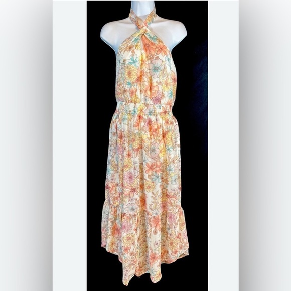 Maurices Dresses & Skirts - Maurices Floral Halter Midi Dress, Large